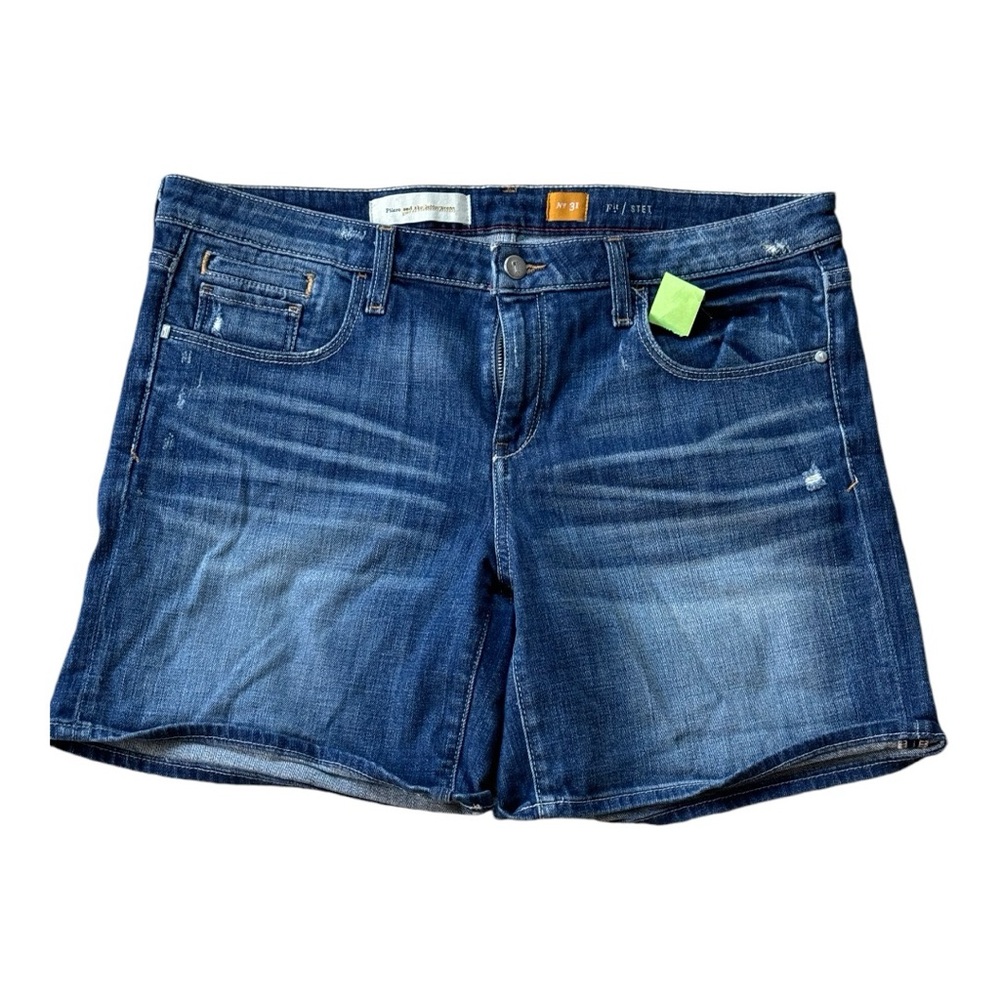 Pilcro and the Letterpress Women's Blue‎ Mid-rise Shorts Women’s 31.